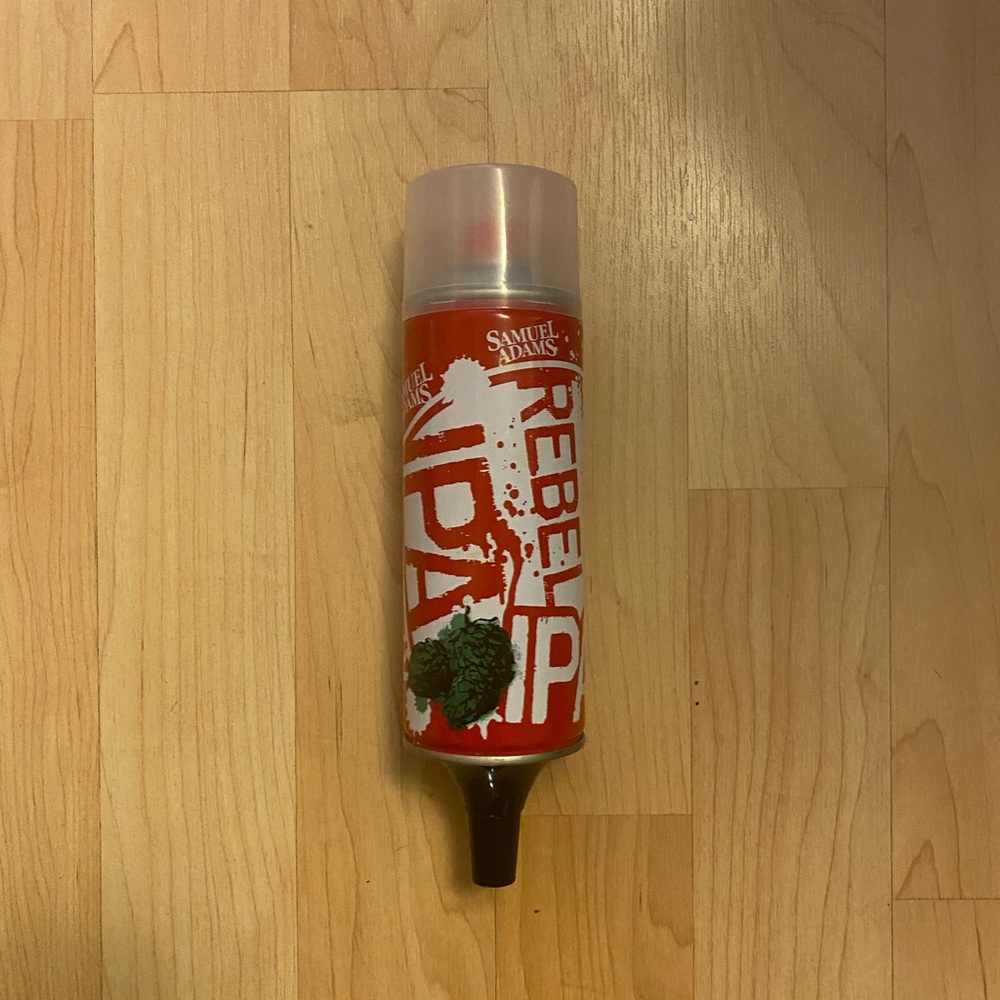 Samuel Adams Rebel IPA beer tap handle